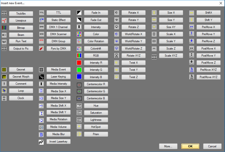 Showcontroller RealTime Effects and Events