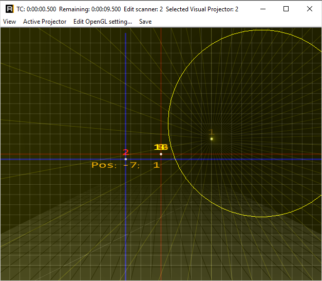 opengl laserframe platzieren